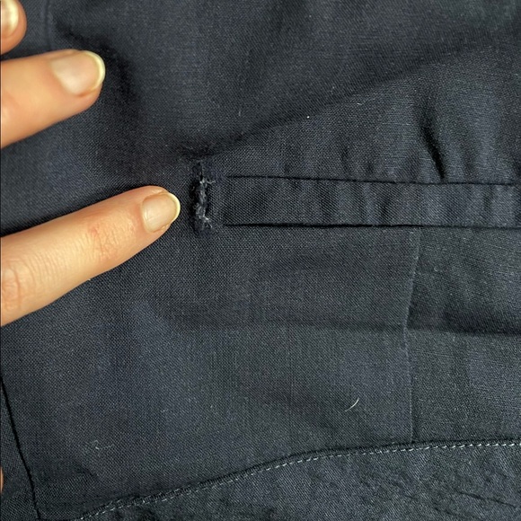 Navy Tropical Wool Erika Cavallini Trousers - Picture 5 of 7